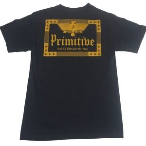 Primitive Skateboarding Graphic Logo Black T-Shirt Mens Small